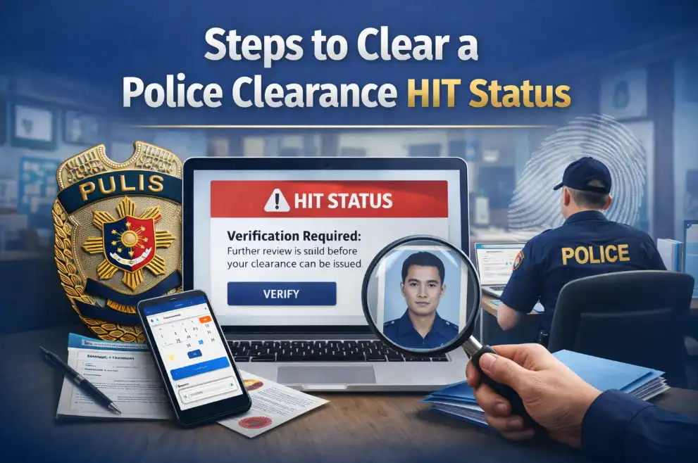 Clear a Police Clearance HIT Status